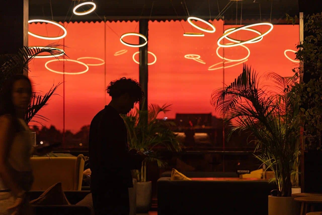 IZZI Rooftop at sunset